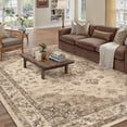 thumbnail image 1 of WIPONKEN 5x7 Area Rugs for Living Room Bedroom Dining Room Office Farmhouse, Machine Washable Non Slip Vintage Persia Rug Brown, 1 of 7