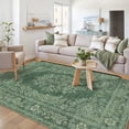 thumbnail image 1 of WIPONKEN 5x7 Area Rugs for Living Room Bedroom Dining Room Office Farmhouse, Machine Washable Non Slip Vintage Persia Rug Green, 1 of 8