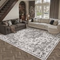 thumbnail image 1 of WIPONKEN 5x7 Area Rugs for Living Room Bedroom Dining Room Office Farmhouse, Machine Washable Non Slip Vintage Persia Rug Black, 1 of 10