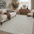 thumbnail image 1 of WIPONKEN 6x9 Area Rugs Jacquard Soft Cotton Plush for Living Room Bedroom Dining Room Office Farmhouse, Machine Washable Non Slip Modern Rug, 1 of 4