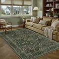 thumbnail image 1 of WIPONKEN 6x9 Area Rugs Morris Carpet for Living Room Bedroom Dining Room Office Farmhouse, Machine Washable Non Slip Vintage Persia Rug Black, 1 of 5