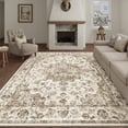 thumbnail image 1 of WIPONKEN 6x9 Area Rugs for Living Room Bedroom Dining Room Office Farmhouse, Machine Washable Non Slip Vintage Persia Rug Brown, 1 of 8