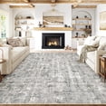 thumbnail image 1 of WIPONKEN 8x10 Area Rug for Living Room and Bedroom, Washable Modern Abstract Low-Pile Mat with Non-Slip Backing, 1 of 7