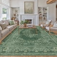 thumbnail image 1 of WIPONKEN 8x10 Area Rugs for Living Room Bedroom Dining Room Office Farmhouse, Machine Washable Non Slip Vintage Persia Rug Green, 1 of 8