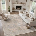 thumbnail image 1 of WIPONKEN 9x12 Area Rugs Morris Carpet for Living Room Bedroom Dining Room Office Farmhouse, Machine Washable Non Slip Vintage Persia Rug Blue, 1 of 5