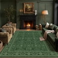 thumbnail image 1 of WIPONKEN 9x12 Area Rugs for Living Room Bedroom Dining Room Office Farmhouse, Machine Washable Non Slip Vintage Persia Rug Green, 1 of 7
