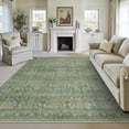 thumbnail image 1 of WIPONKEN 9x12 Large Area Rugs for Living Room Bedroom Dining Room Office Traditional Oriental Machine Washable Non Slip Farmhouse Vintage Persia Rug On Clearance, Green, 1 of 7