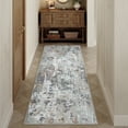 thumbnail image 1 of WIPONKEN Runner Rug 2x6 Non-Slip Rubber Backing, Modern Abstract Soft Low-Pile Design for Hallways and Kitchens, 1 of 8