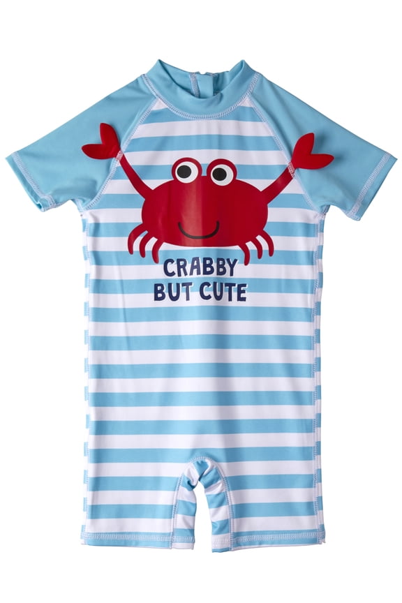 KIDS One Piece Rashguard Swimsuit (Baby Boys)