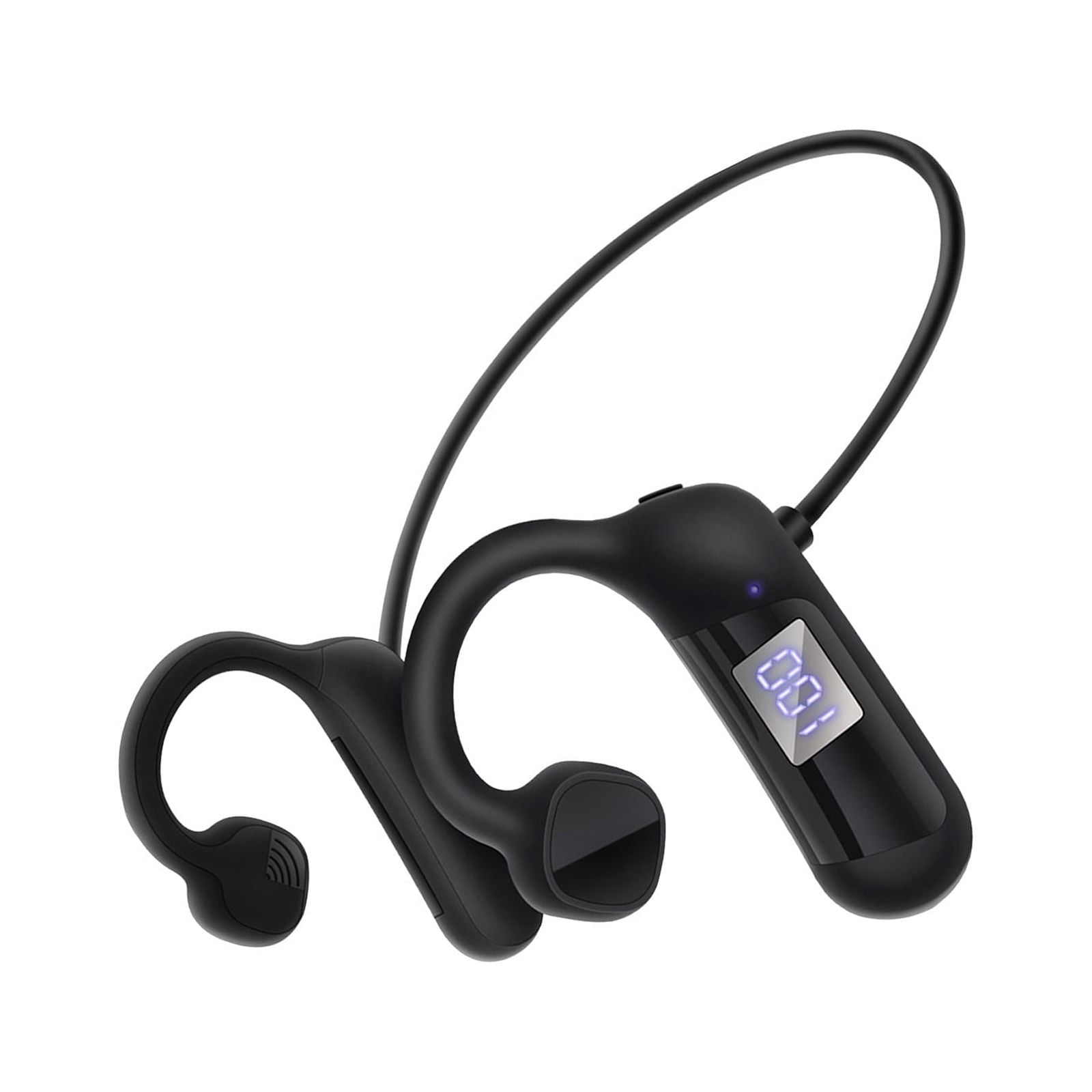WIQUOKETT Bone Conduction Headphones Open Ear Headphones with Built in Microphones Sports