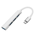 WIQUOKETT Cool GadgetsUSB C 3.0 Hub 4 Port Type C to USB Hub Ultra Slim