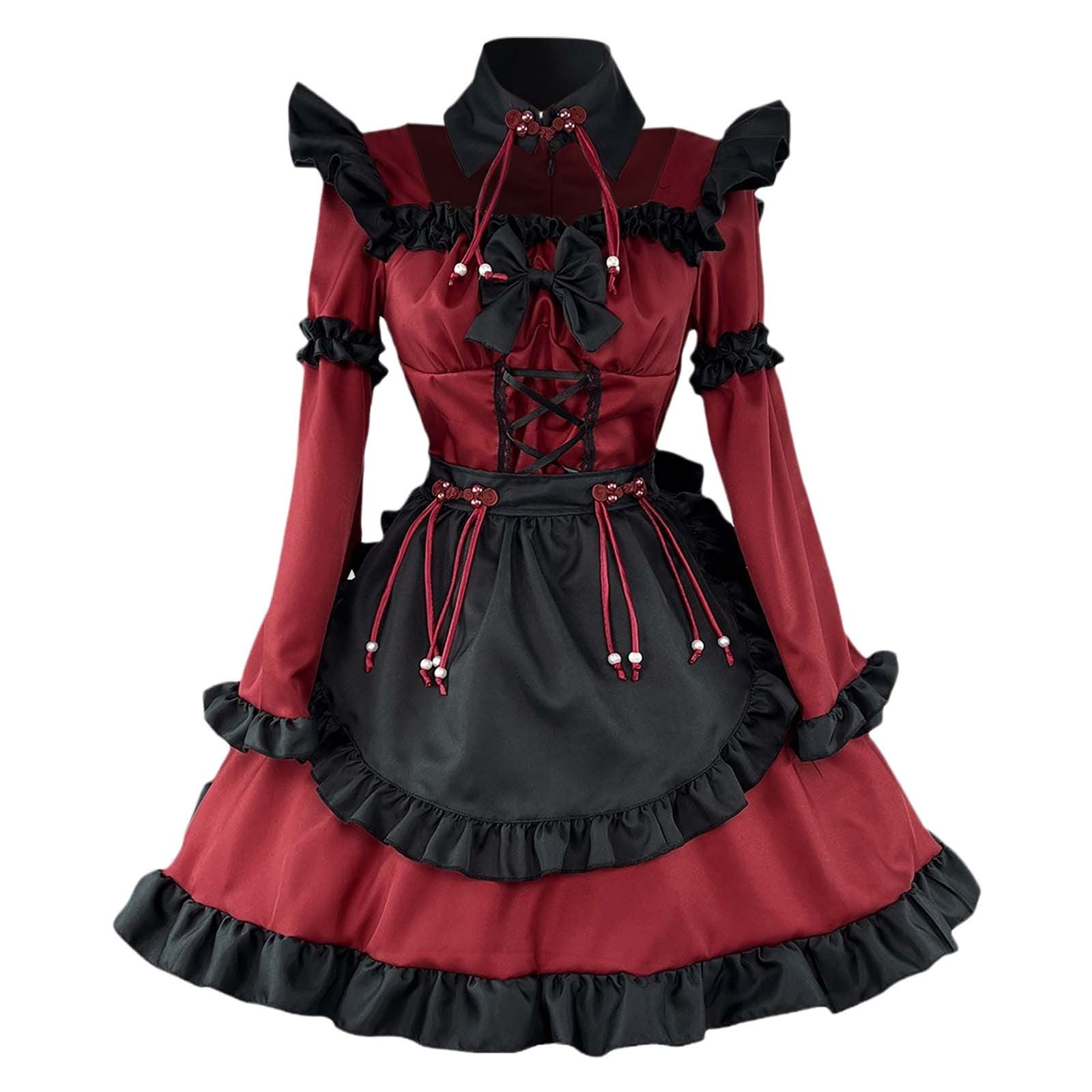 WIQUOKETT Halloween Costumes Woman 2024 New Lolita Dress for Halloween