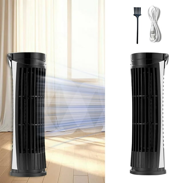 WIQUOKETT Small Oscillating Fan Floor Fans for Home Bedroom Battery