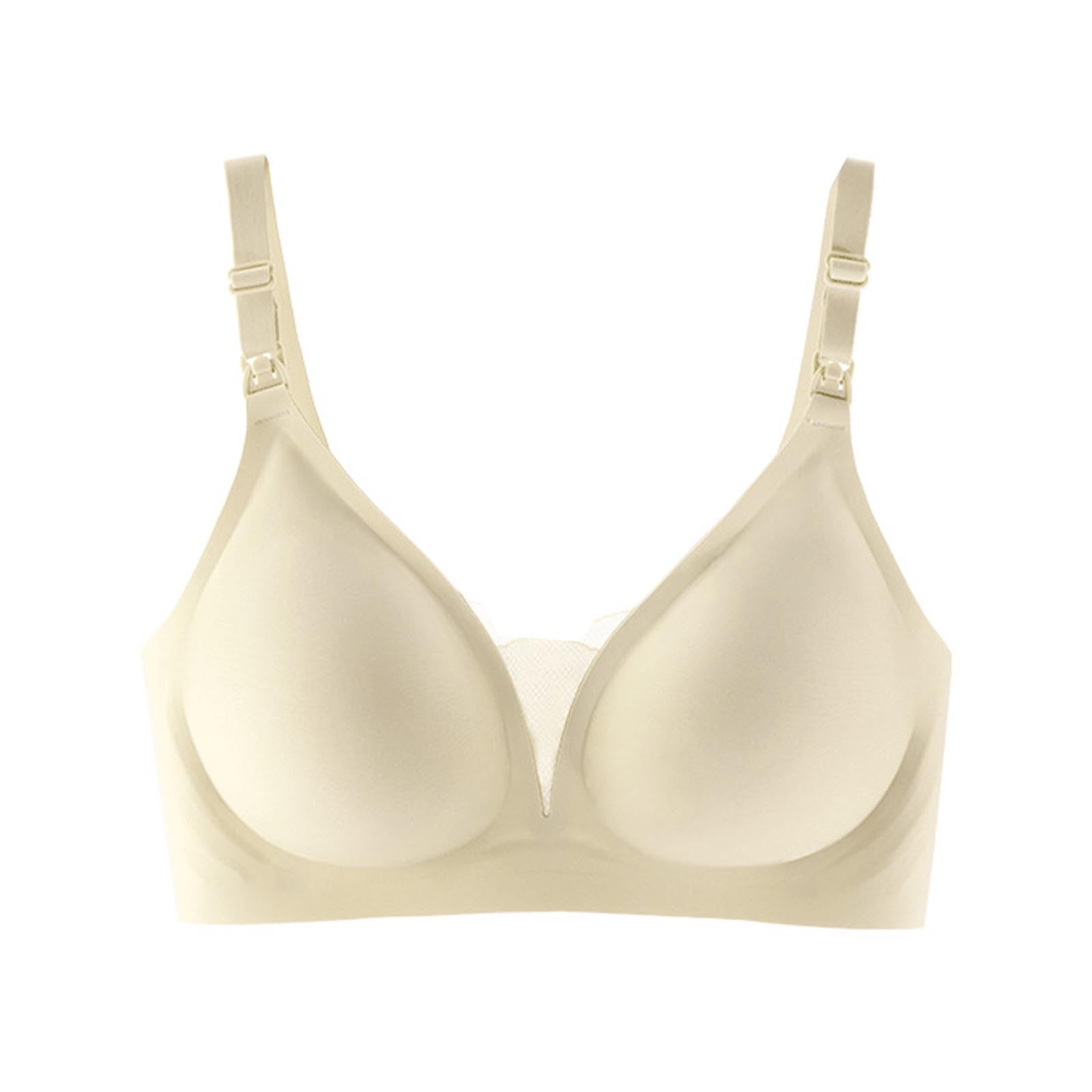 WIQUOKETT Women's Solid Color High End Postpartum Push up and Anti Droop Care Bra for Pregnant