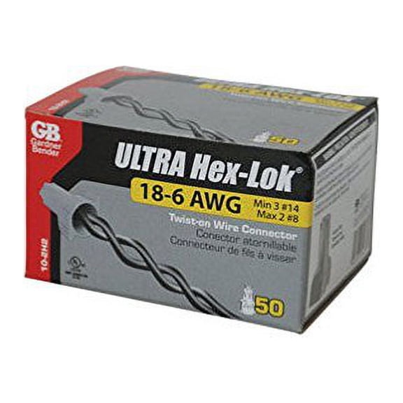 Artist Unknown Wire Connector Gray Hex Wing Nut - Wing Nut Wire Conn - Multicolor