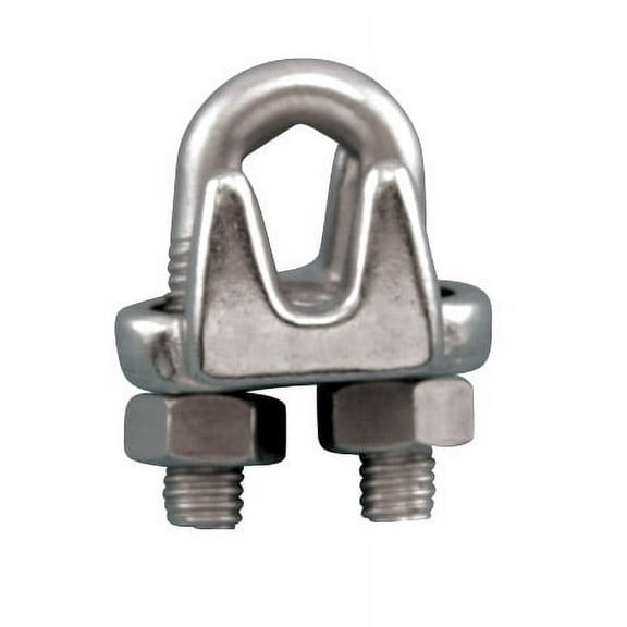 WIRE ROPE CLIPS 304 STAINLESS STEEL 1/4" (S0122-FS07)