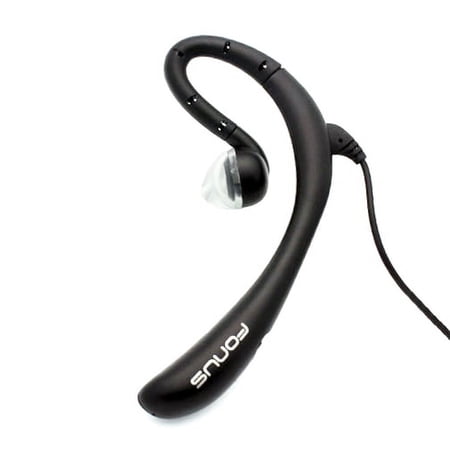 WIRED Headset MONO Hands-free Earphone 3.5mm Headphone w Boom Mic Single Earbud [Black] ZYY for Doro Doro 824 SmartEasy - HTC Desire 512 526 530 555 610 612 626s 816 EYE, Google Nexus 9, One A9 M8 M9