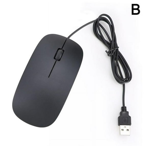 WIRED USB OPTICAL MOUSE For PC LAPTOP COMPUTER SCROLL RED WHEEL LED Y BEST D9C7