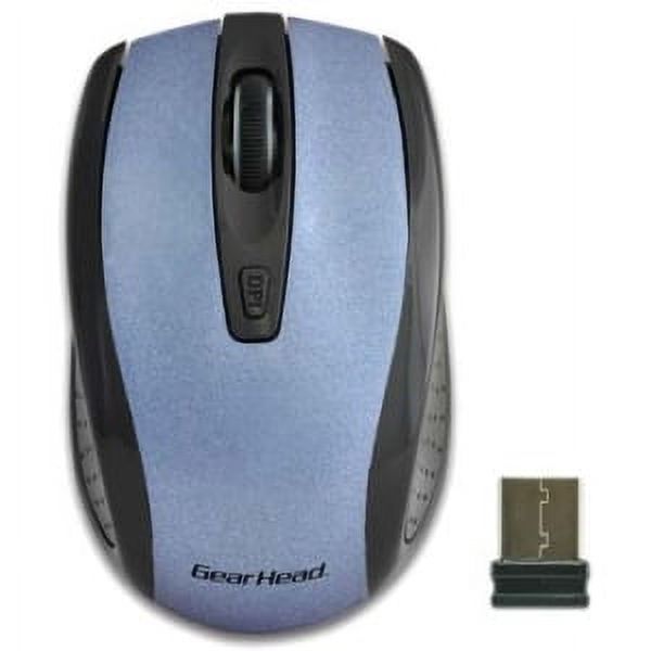 WIRELESS OPTICAL NANO MOUSE 2.4GHZ CONNECTIVITY BLUE/BLACK - image 1 of 2