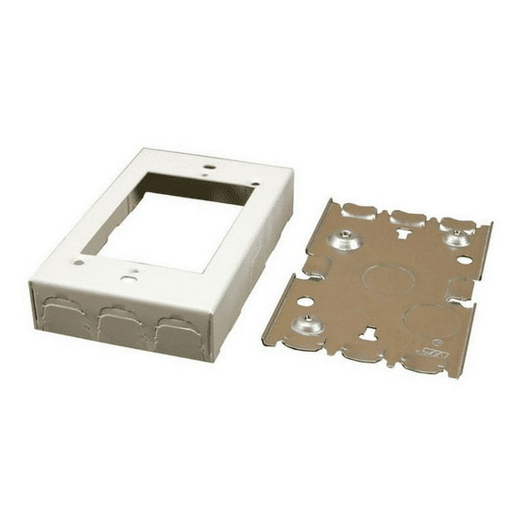 WIREMOLD B2 B2 IVORY OUTLET BOX 1IN DEEP