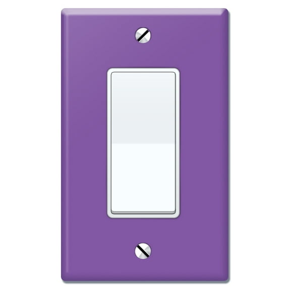 WIRESTER 1-Gang Decorator Light Switch Plate/Wall Plate Cover, Solid Orchid Purple