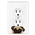 thumbnail image 1 of WIRESTER 1-Gang Duplex Outlet Cover Wall Plate/Switch Plate Cover, Animal Pug Puppy Dog, 1 of 6