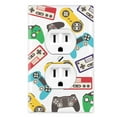 thumbnail image 1 of WIRESTER 1-Gang Duplex Outlet Cover Wall Plate/Switch Plate Cover, Color Game Controllers, 1 of 6