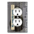 thumbnail image 1 of WIRESTER 1-Gang Duplex Outlet Cover Wall Plate/Switch Plate Cover, Retro Clear Cassette Tape Country Music, 1 of 6