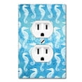 thumbnail image 1 of WIRESTER 1-Gang Duplex Outlet Cover Wall Plate/Switch Plate Cover, Seahorse, 1 of 6