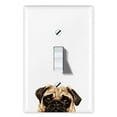 thumbnail image 1 of WIRESTER 1-Gang Toggle Light Switch Wall Plate/Switch Plate Cover, Animal Pug Puppy Dog, 1 of 6