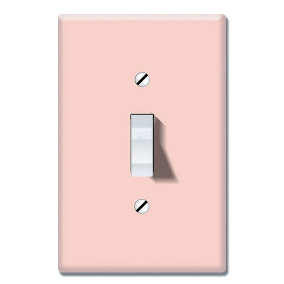 WIRESTER 1-Gang Toggle Light Switch Wall Plate/Switch Plate Cover, Solid Pink
