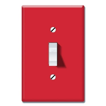 WIRESTER 1-Gang Toggle Light Switch Wall Plate/Switch Plate Cover, Solid Red