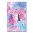 thumbnail image 1 of WIRESTER 1-Gang Toggle Wall Plate/Switch Plate Cover, Blue Pink Galaxy Space, 1 of 6