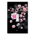thumbnail image 1 of WIRESTER 1-Gang Toggle Wall Plate/Switch Plate Cover, Falling Pink Flower, 1 of 6