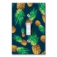 thumbnail image 1 of WIRESTER 1-Gang Toggle Wall Plate/Switch Plate Cover, Fly Pineapple Pattern Dark Blue, 1 of 6