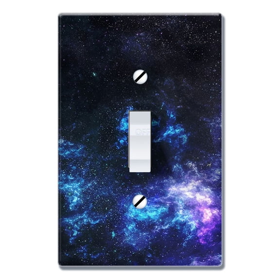 WIRESTER 1-Gang Toggle Wall Plate/Switch Plate Cover, Galaxy Star Space
