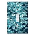 thumbnail image 1 of WIRESTER 1-Gang Toggle Wall Plate/Switch Plate Cover, Mermaid Scales Blue Wave, 1 of 6