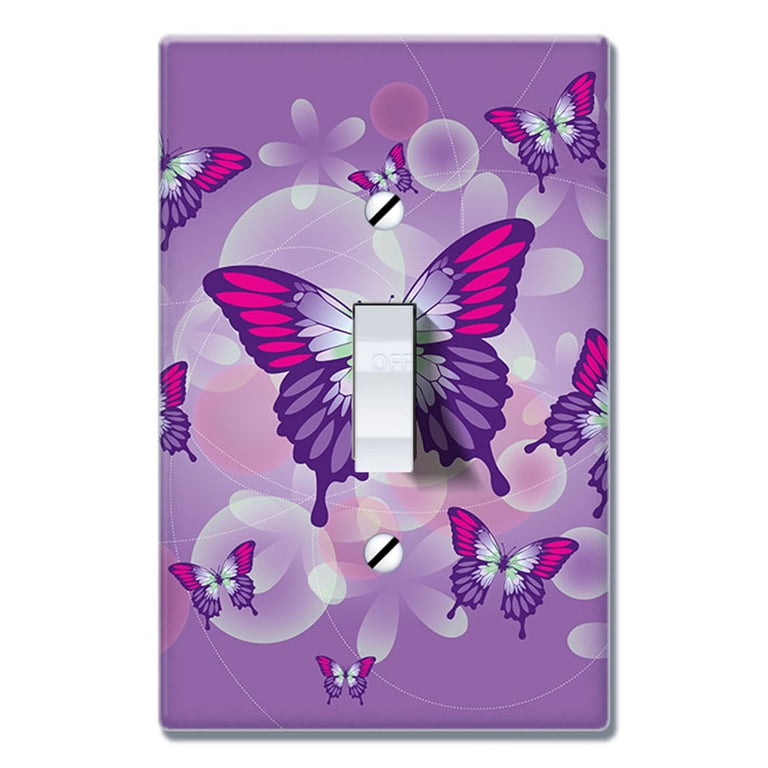 Rustic Floral Single Blank Wall Plate, 1 Gang No Device Blank Wallplate