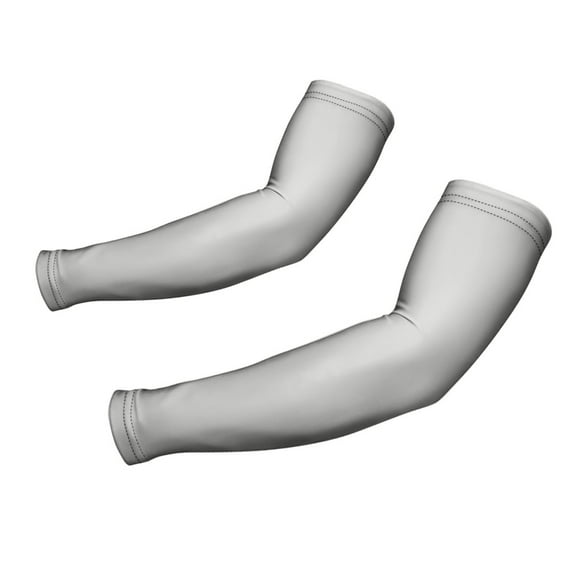 WIRESTER 1 Pair Arm Sleeves Sun UV Protection Cover With Thumb Holes For Women & Men, Suitable For Cycling, Gardening, Driving, Fishing, Golfing, Hiking - Solid Gray