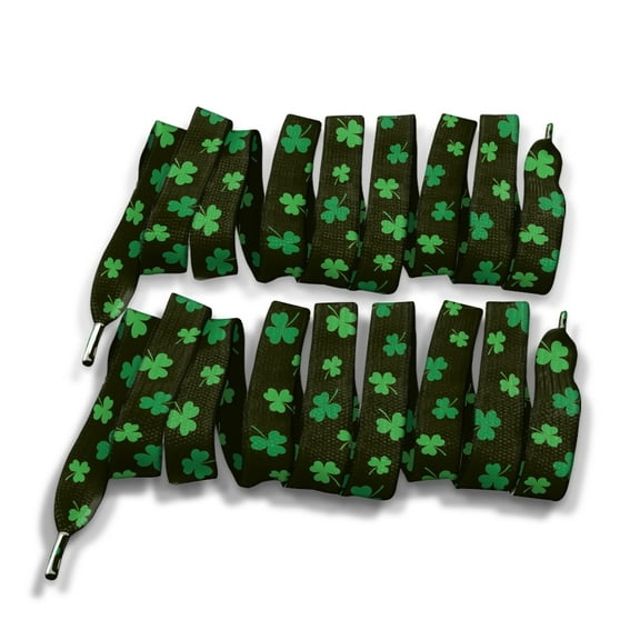 WIRESTER 1 Pair Replacement Shoelaces Fashion Shoestrings forHiking Shoes, Sport Shoes, Boots, Sneakers, Outdoor - Shamrock