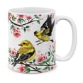 thumbnail image 1 of WIRESTER 11oz 325ml Ceramic Tea Cup Coffee Mug With Handgrip For Gift, Birthday, Anniversary, Christmas - American Goldfinch Birds, 1 of 8