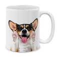 thumbnail image 1 of WIRESTER 11 Oz Ceramic Tea Cup Coffee Mug, Animal Full Black Tan Pembroke Welsh Corgi Dog, 1 of 7