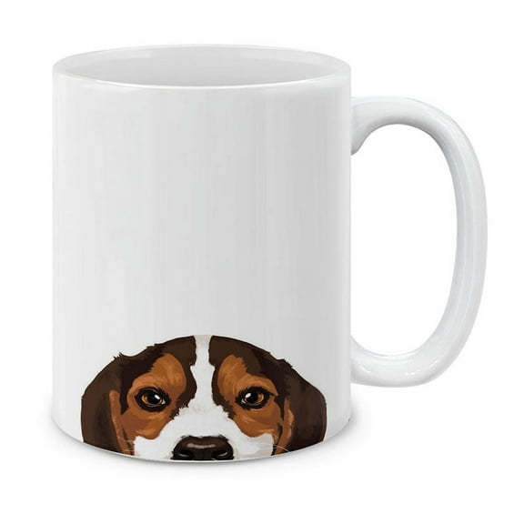 WIRESTER 11 Oz Ceramic Tea Cup Coffee Mug, Beagle Puppy Dog