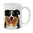 thumbnail image 1 of WIRESTER 11 Oz Ceramic Tea Cup Coffee Mug, Black Aussie Australian Shepherd Dog, 1 of 8