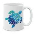 thumbnail image 1 of WIRESTER 11 Oz Ceramic Tea Cup Coffee Mug, Blue Sea Turtle, 1 of 7