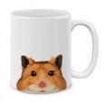 thumbnail image 1 of WIRESTER 11 Oz Ceramic Tea Cup Coffee Mug, Brown Hamster, 1 of 7