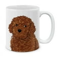 thumbnail image 1 of WIRESTER 11 Oz Ceramic Tea Cup Coffee Mug, Brown Toy Poodle, 1 of 7