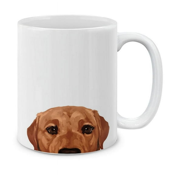 WIRESTER 11 Oz Ceramic Tea Cup Coffee Mug, Fox Red Labrador Retriever Dog