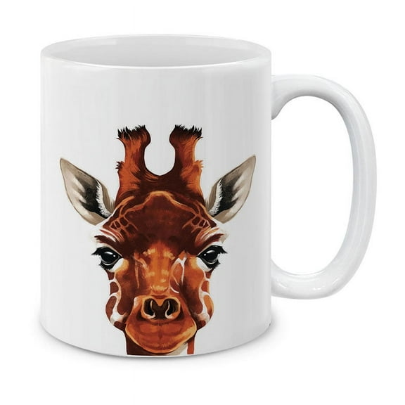 WIRESTER 11 Oz Ceramic Tea Cup Coffee Mug, Giraffe