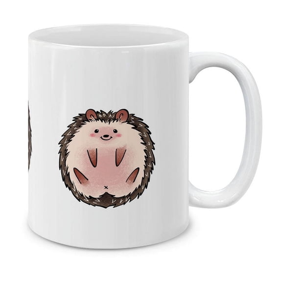 WIRESTER 11 Oz Ceramic Tea Cup Coffee Mug, Hedgehog